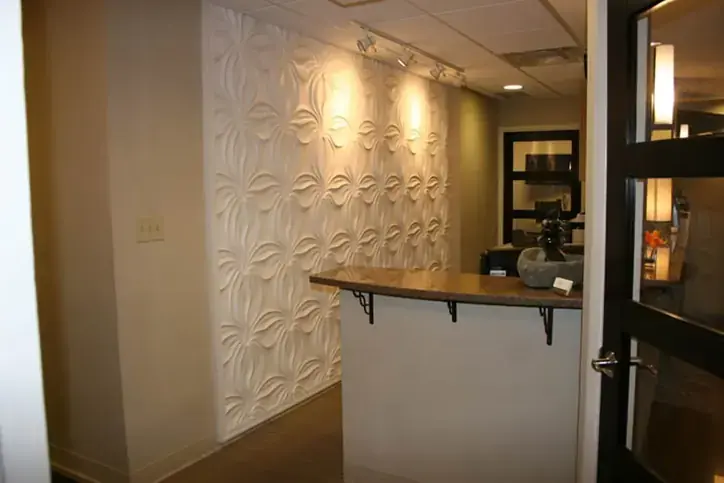 The waiting area at Artistry Smile Center